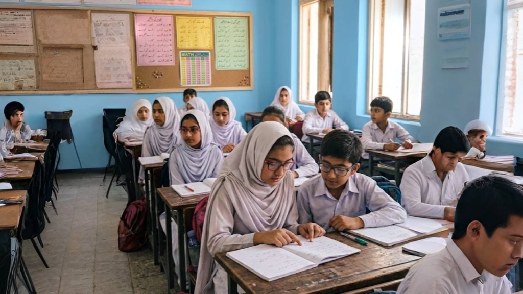 Children in a classroom